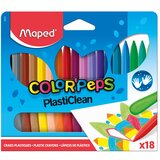 Maped voštane bojice maped COLOR`PEPS plastic clean 1/18 Cene